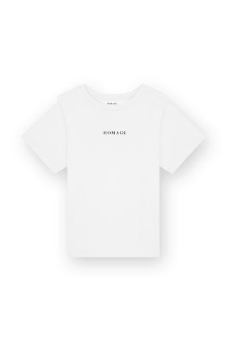 Logo Tee with Shoulder Details